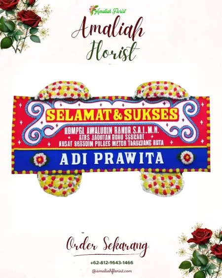 Papan Bunga Ucapan Selamat Murni