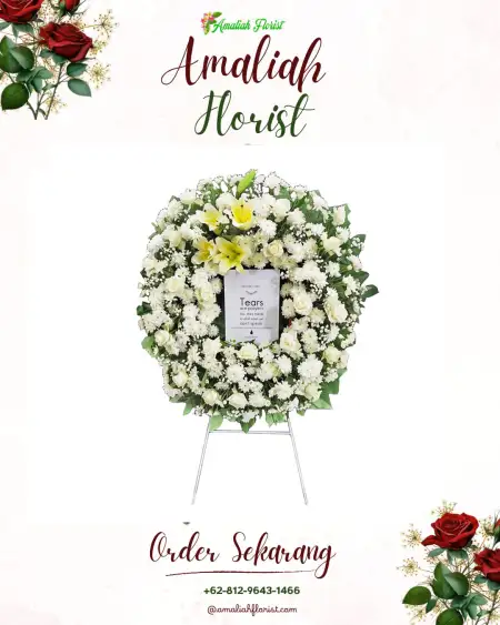 Krans Bunga Duka Murni